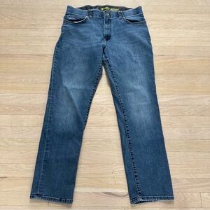Lee Extreme Motion Straight Fit Tapered Leg Faded Blue Men's W36 L32